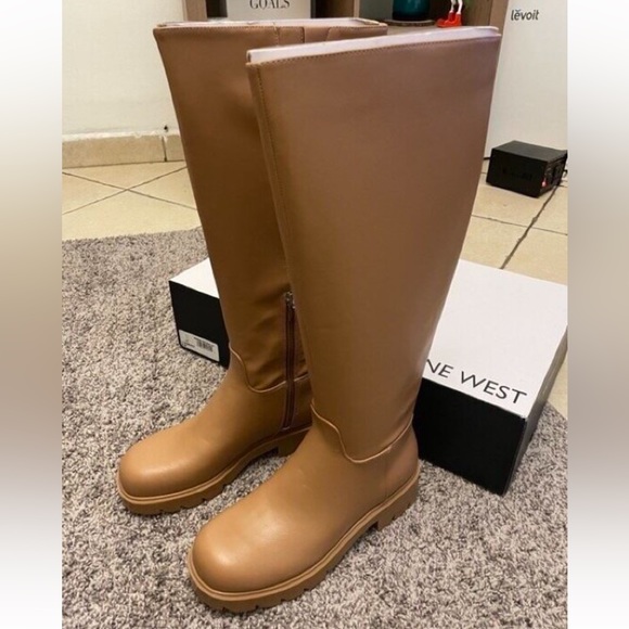Nine west camel verve city lug sole boots NWT - Picture 2 of 11